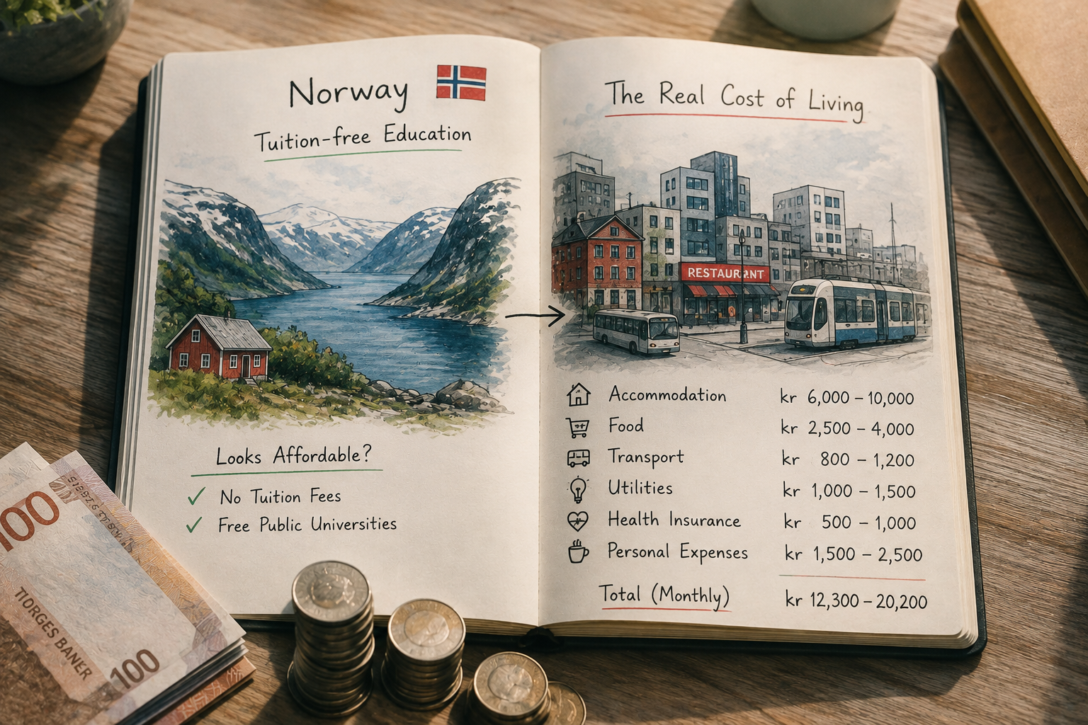 How to Calculate the Real Cost of Living for Tuition-Free Degree Programs in Norway in 2026